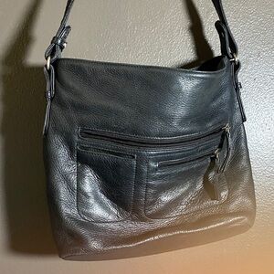 Stone & Co.Black Leather Shoulder Bag